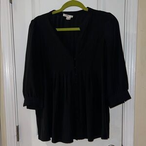 Joie Black Button-Down Blouse
